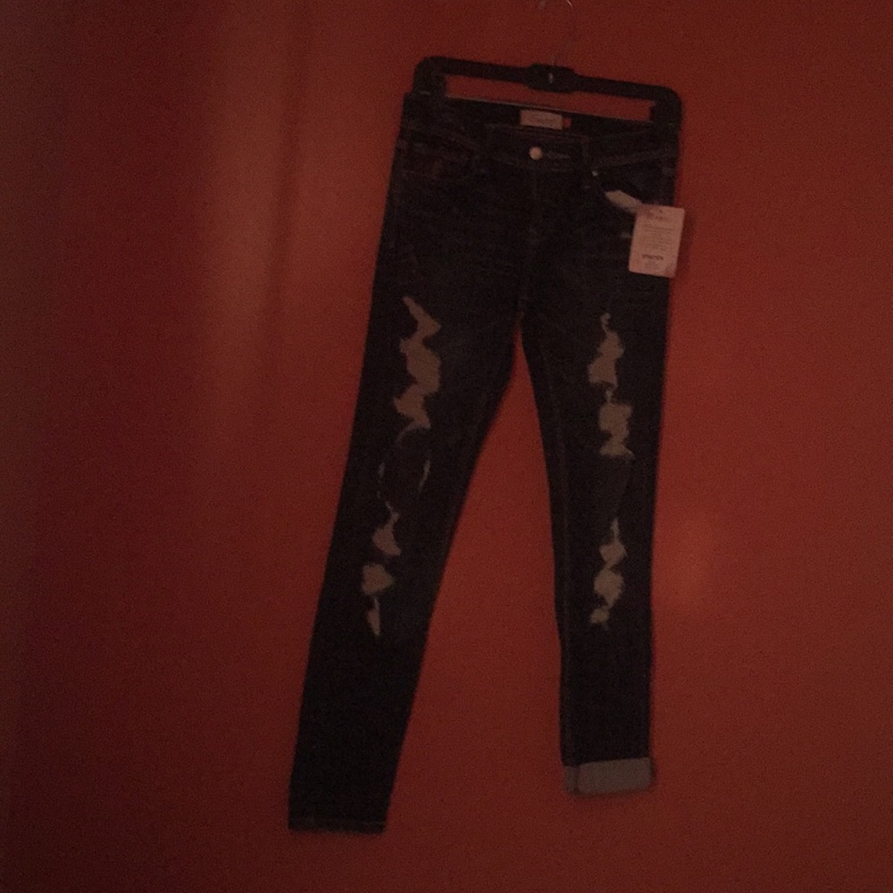 Distressed jeans